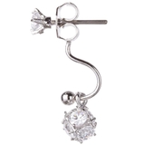 チタン製ポスト スタッドピアス フリンジパヴェボール | アクセサリーショップPIENA | 詳細画像5 