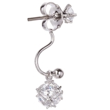 チタン製ポスト スタッドピアス フリンジパヴェボール | アクセサリーショップPIENA | 詳細画像6 