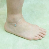 丸小豆チェーン アンクレット ターコイズチャーム | アクセサリーショップPIENA | 詳細画像5