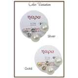 サージカルステンレス製ポストの磨きパールのセットピアス ラインストーン ボール合… | アクセサリーショップPIENA | 詳細画像2 