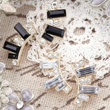 [ナパ] NAPA スクエアビジューピアス | アクセサリーショップPIENA | 詳細画像1 