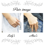 シルバー925製 メッセージリング 1粒天然ブルーダイヤモンド | アクセサリーショップPIENA | 詳細画像3 