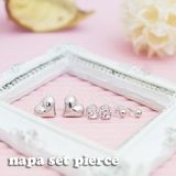 樹脂ポストピアス スタッド 豪華6点セット | アクセサリーショップPIENA | 詳細画像1 