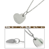 ステンレススチール製ジルコニア入りハートペンダントネックレス ステンレスアクセサ… | アクセサリーショップPIENA | 詳細画像2 