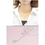 ステンレススチール製ジルコニア入りハートペンダントネックレス ステンレスアクセサ… | アクセサリーショップPIENA | 詳細画像3 