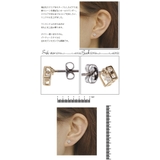 チタン製ポスト ニッケルフリーのスタッドピアス 立体的なデザイン | アクセサリーショップPIENA | 詳細画像3 