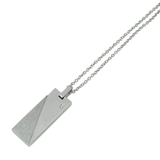 メッセージが刻印されたプレートのペアネックレス 一粒ラインストーン | アクセサリーショップPIENA | 詳細画像5