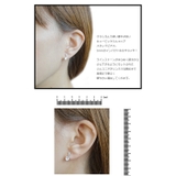 チタン製ポスト 5mmのキュービックジルコニアが煌くピアス クラシカルな印象に | アクセサリーショップPIENA | 詳細画像3 