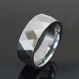 タングステンを使用したひし形カットのリング オーソドックスなシルバーカラー | アクセサリーショップPIENA | 詳細画像4 