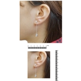 チタンポストのスタッドピアス しずくモチーフをキュービックジルコニアからチェーン… | アクセサリーショップPIENA | 詳細画像3 