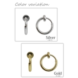 直径11mmのシンプルなフープイヤリング シルバーとゴールドの2色 | アクセサリーショップPIENA | 詳細画像2 