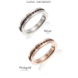 ラインストーンが並ぶフルエタニティリング お肌に優しい素材のサージカルステンレス… | アクセサリーショップPIENA | 詳細画像2