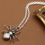 メンズネックレス スパイダーモチーフシルバーネックレスペンダント クモ | アクセサリーショップPIENA | 詳細画像1 