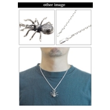 メンズネックレス スパイダーモチーフシルバーネックレスペンダント クモ | アクセサリーショップPIENA | 詳細画像3 