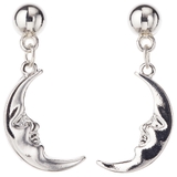 スタッドピアス 顔が描かれた三日月のピアス ムーン | アクセサリーショップPIENA | 詳細画像4