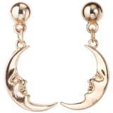 スタッドピアス 顔が描かれた三日月のピアス ムーン | アクセサリーショップPIENA | 詳細画像5