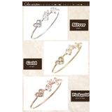 ピンキーリング ハートと3粒ストーンリング ラインストーン | アクセサリーショップPIENA | 詳細画像2