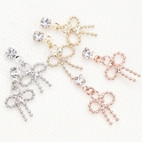 低アレルギーピアス リボンモチーフスタッドピアス チタン製ポスト | アクセサリーショップPIENA | 詳細画像1