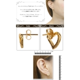 シルバー925スタッドピアス キュービックジルコニアを並べたオープンハートピアス… | アクセサリーショップPIENA | 詳細画像3 