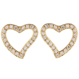 シルバー925スタッドピアス キュービックジルコニアを並べたオープンハートピアス… | アクセサリーショップPIENA | 詳細画像5 