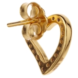 シルバー925スタッドピアス キュービックジルコニアを並べたオープンハートピアス… | アクセサリーショップPIENA | 詳細画像7 