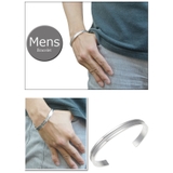 ペアブレスレット グレーのラインが入ったバングル サージカルステンレス | アクセサリーショップPIENA | 詳細画像3 