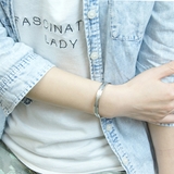 ペアブレスレット グレーのラインが入ったバングル サージカルステンレス | アクセサリーショップPIENA | 詳細画像9 