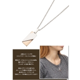 レディースネックレス スクウェアプレートペンダント あずきチェーン | アクセサリーショップPIENA | 詳細画像2