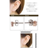 ポチっとかわいい！ミニフラワーお花のジルコニアピアス チタン製ポスト RCP | アクセサリーショップPIENA | 詳細画像3 