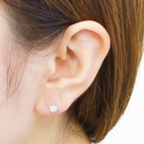 ポチっとかわいい！ミニフラワーお花のジルコニアピアス チタン製ポスト RCP | アクセサリーショップPIENA | 詳細画像8 