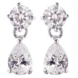 キュービックジルコニアが揺れる！チタン製ポストのピアス 滴 ティアドロップ | アクセサリーショップPIENA | 詳細画像4 