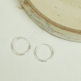 シルバー925フープピアス 14ミリ リングピアス | アクセサリーショップPIENA | 詳細画像4