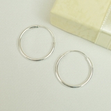 シルバー925フープピアス 18mm リングピアス | アクセサリーショップPIENA | 詳細画像4 