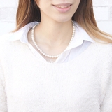 ガラスパール連ネックレス 直径６ミリor７ミリ 真珠 | アクセサリーショップPIENA | 詳細画像8 