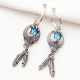 フープピアス メンズピアス ターコイズ | アクセサリーショップPIENA | 詳細画像1 