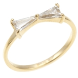 サージカルステンレス製 リボン型にカットしたジルコニアがキュートなリング サイズ… | アクセサリーショップPIENA | 詳細画像5