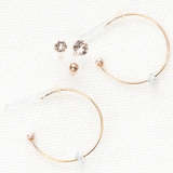 フープピアス スタッドピアスセット 樹脂ポスト | アクセサリーショップPIENA | 詳細画像1 