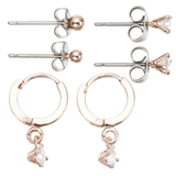 フープピアス スタッドピアスセット キュービックジルコニア | アクセサリーショップPIENA | 詳細画像7 