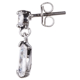 キュービックジルコニアが揺れる！チタン製ポストのピアス 滴 ティアドロップ | アクセサリーショップPIENA | 詳細画像5 