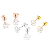 スタッドピアス キュービックジルコニア 1粒 | アクセサリーショップPIENA | 詳細画像1 