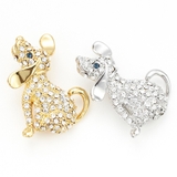 ブローチ ラインストーン 犬 | アクセサリーショップPIENA | 詳細画像1 