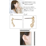 大きさの異なる3石のジルコニアピアス チタンポスト 低金属アレルギー | アクセサリーショップPIENA | 詳細画像3 