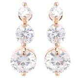 大きさの異なる3石のジルコニアピアス チタンポスト 低金属アレルギー | アクセサリーショップPIENA | 詳細画像6 