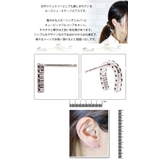 キュービックジルコニア馬蹄モチーフピアス シルバー925製 ホースシュー | アクセサリーショップPIENA | 詳細画像3