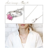 10月の誕生石ベビーリングネックレス ピンクトルマリン 天然石 | アクセサリーショップPIENA | 詳細画像3 