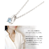 指輪モチーフの11月誕生石ネックレス ブルートパーズ 天然石 | アクセサリーショップPIENA | 詳細画像2