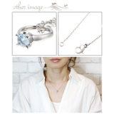 指輪モチーフの11月誕生石ネックレス ブルートパーズ 天然石 | アクセサリーショップPIENA | 詳細画像3