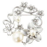 マットな桜リースブローチ パール ストーン | アクセサリーショップPIENA | 詳細画像4 