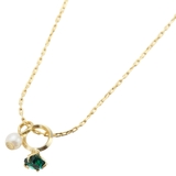 誕生石カラーストーンのベビーリングネックレス 日本製 ニッケルフリー | アクセサリーショップPIENA | 詳細画像9 