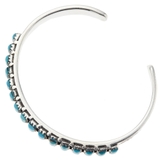 スクエアターコイズのシルバー925製細身バングル 太陽マークアメリカン インディ… | アクセサリーショップPIENA | 詳細画像5 